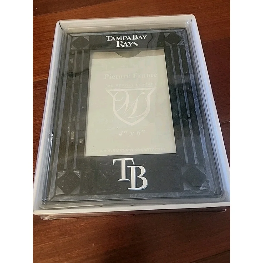Tampa Bay Rays MLB Art Glass Picture Frame 4x6 The Memory Company MLB NEW